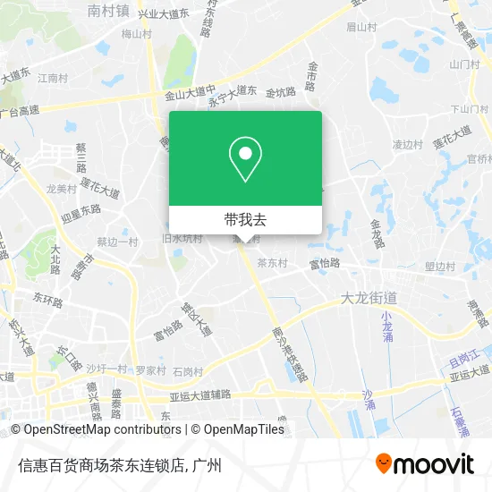 信惠百货商场茶东连锁店地图