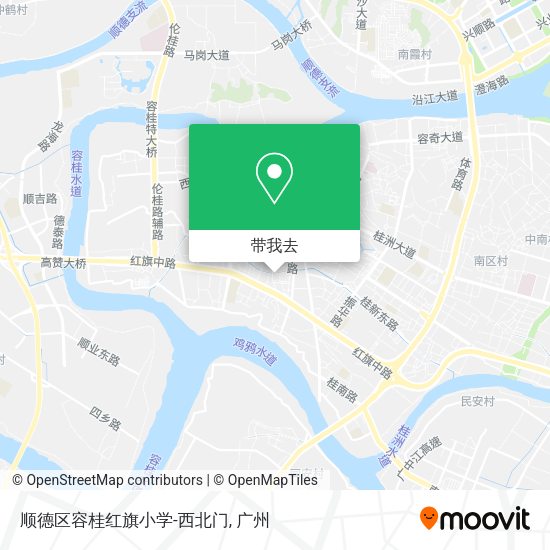 顺德区容桂红旗小学-西北门地图