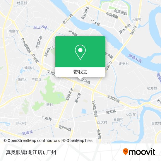 真奥眼镜(龙江店)地图