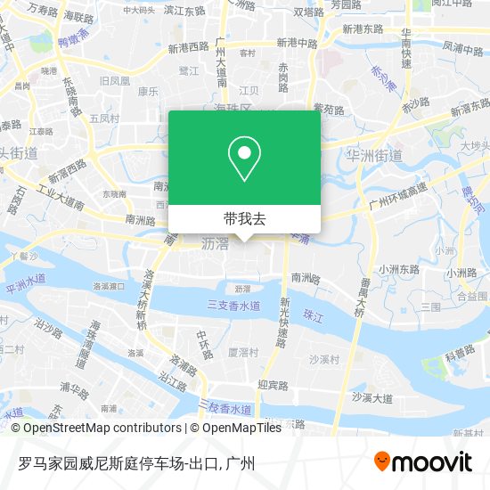 罗马家园威尼斯庭停车场-出口地图