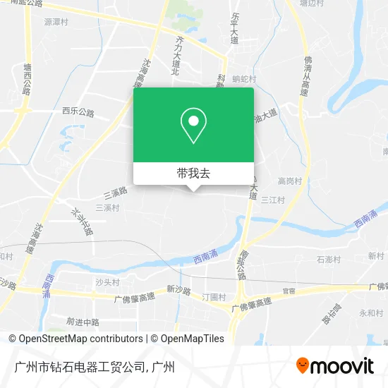 广州市钻石电器工贸公司地图