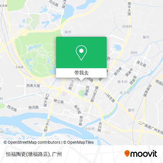 恒福陶瓷(塘福路店)地图