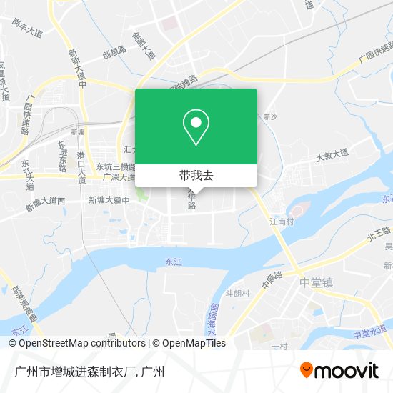 广州市增城进森制衣厂地图