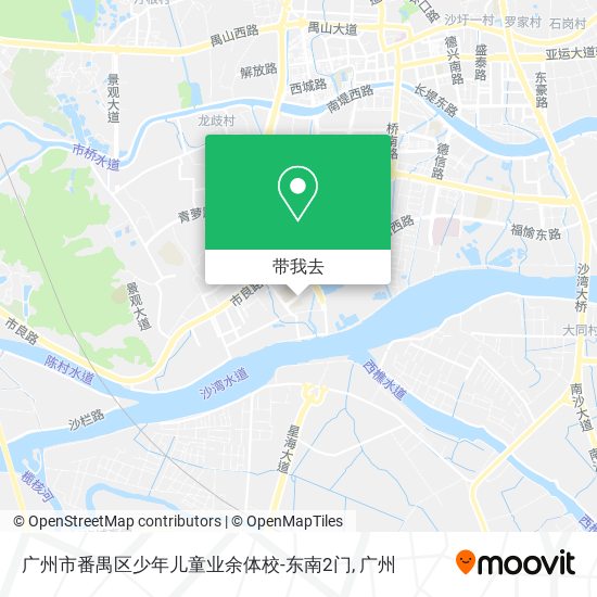 广州市番禺区少年儿童业余体校-东南2门地图