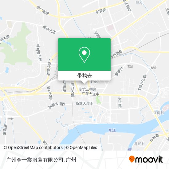 广州金一裳服装有限公司地图