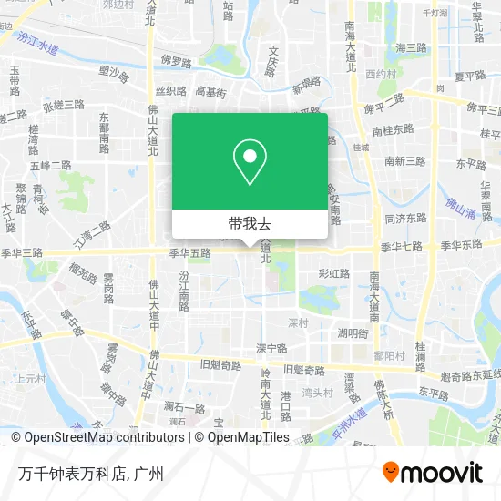 万千钟表万科店地图
