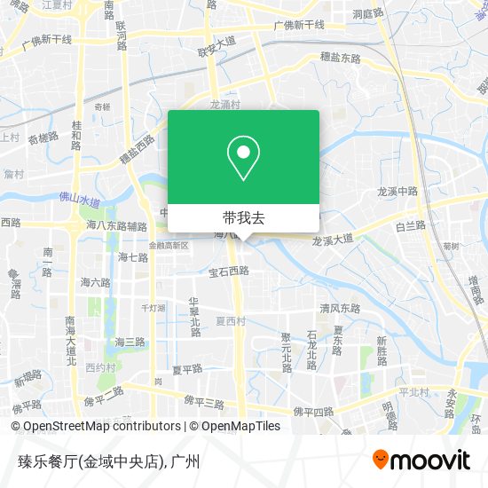 臻乐餐厅(金域中央店)地图