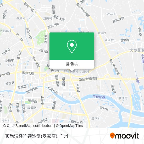 顶尚演绎连锁造型(罗家店)地图