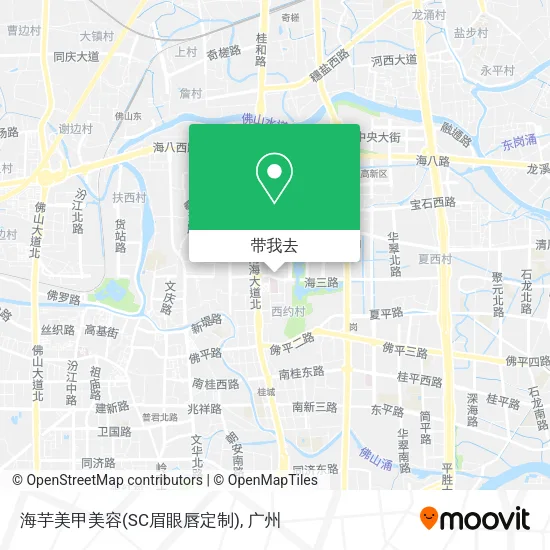 海芋美甲美容(SC眉眼唇定制)地图