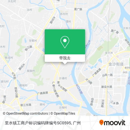 里水镇工商户标识编码牌编号SC0595地图
