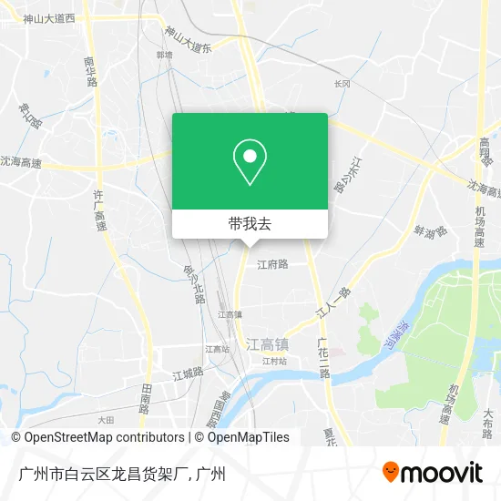 广州市白云区龙昌货架厂地图
