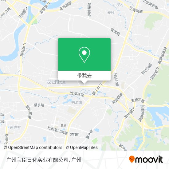 广州宝臣日化实业有限公司地图