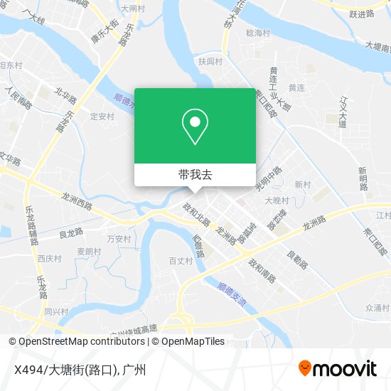 X494/大塘街(路口)地图
