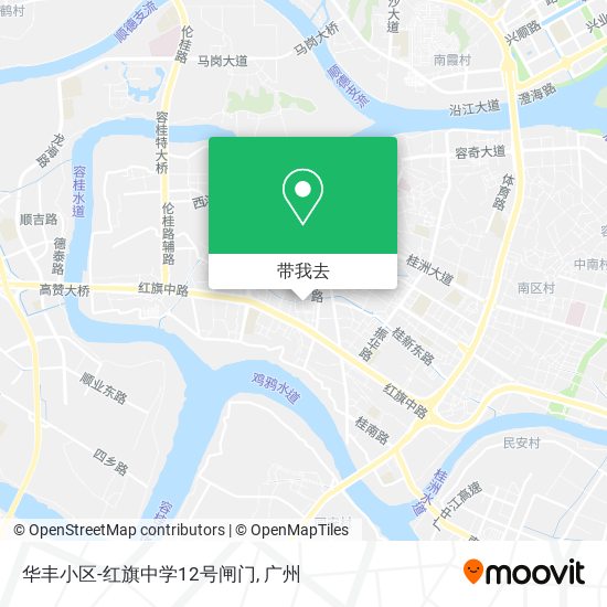 华丰小区-红旗中学12号闸门地图