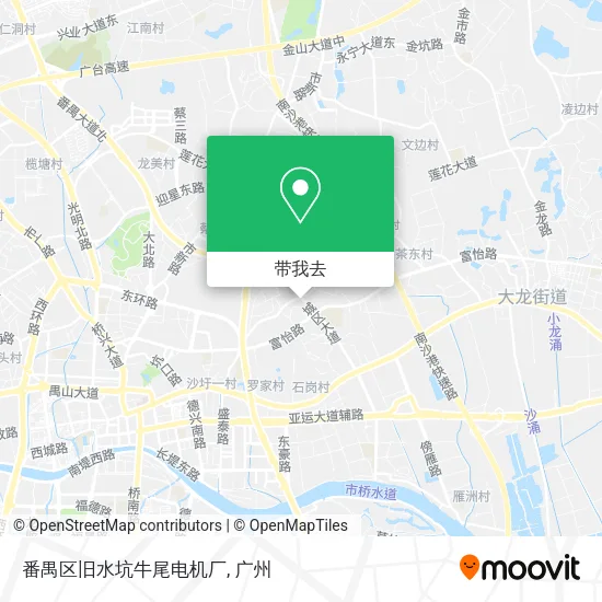 番禺区旧水坑牛尾电机厂地图