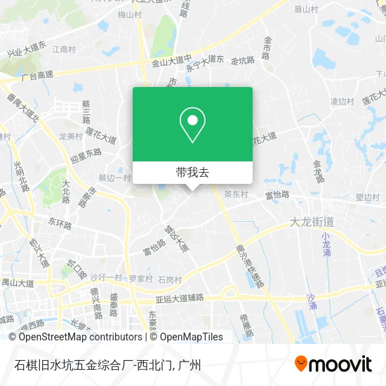 石棋旧水坑五金综合厂-西北门地图