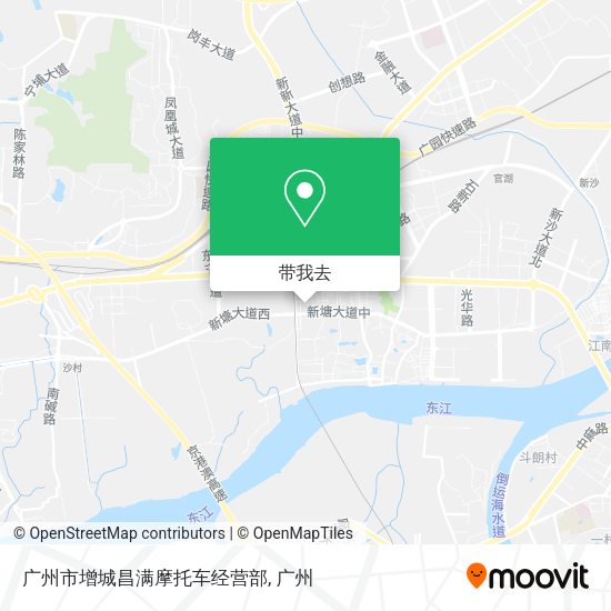 广州市增城昌满摩托车经营部地图