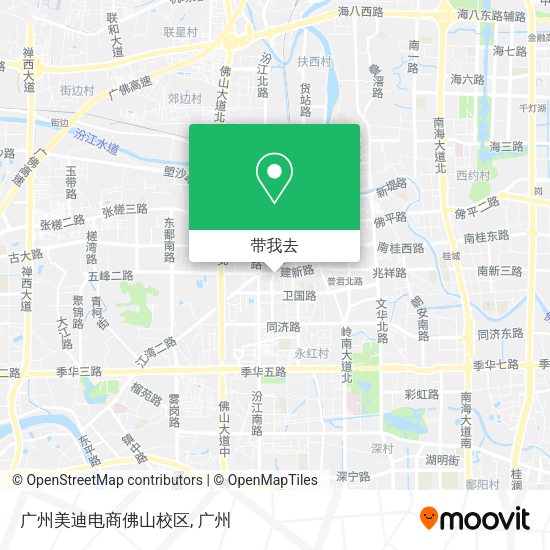 广州美迪电商佛山校区地图