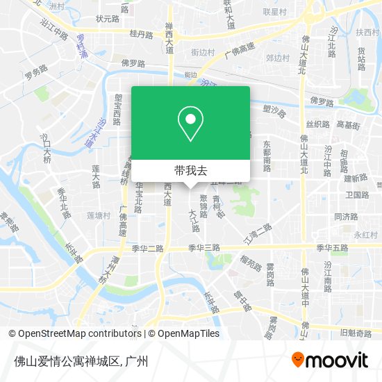 佛山爱情公寓禅城区地图