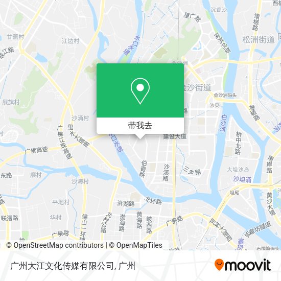 广州大江文化传媒有限公司地图