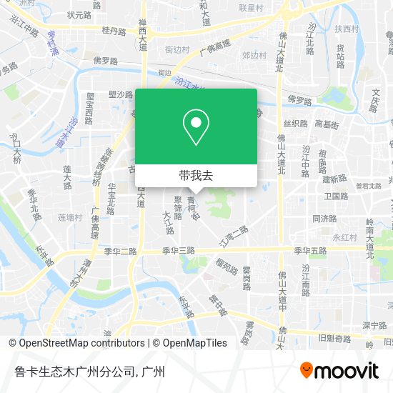 鲁卡生态木广州分公司地图