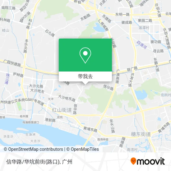 信华路/华坑前街(路口)地图