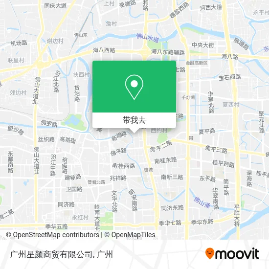 广州星颜商贸有限公司地图