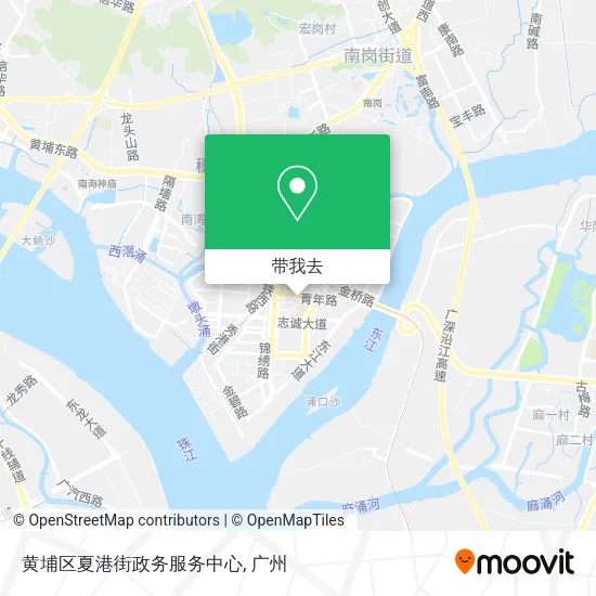 黄埔区夏港街政务服务中心地图