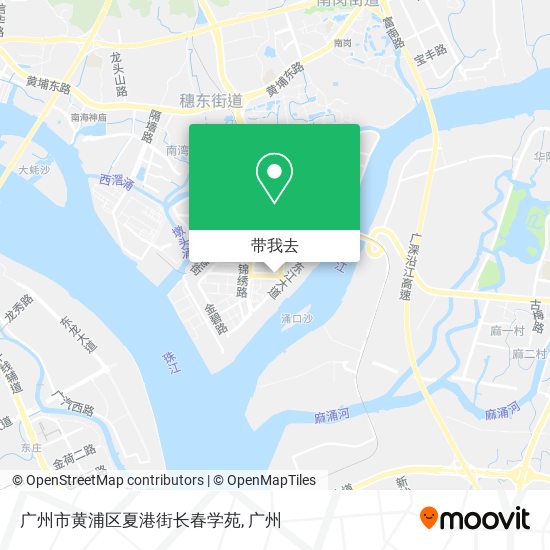 广州市黄浦区夏港街长春学苑地图