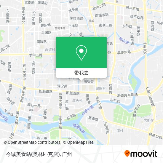 今诚美食站(奥林匹克店)地图