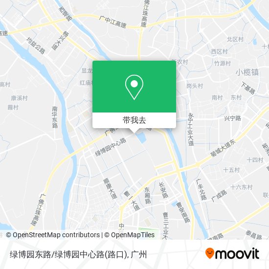 绿博园东路/绿博园中心路(路口)地图