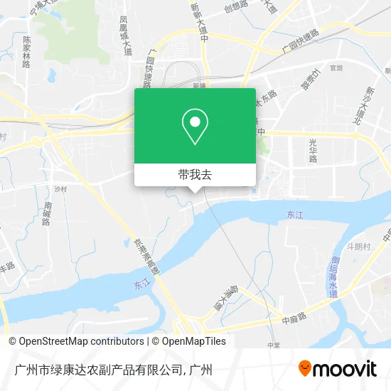 广州市绿康达农副产品有限公司地图