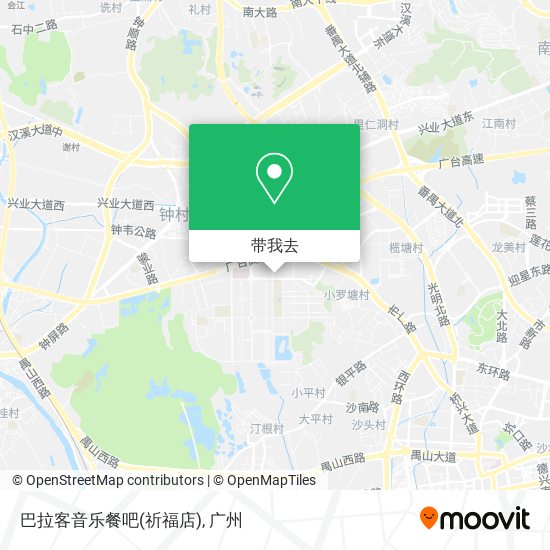 巴拉客音乐餐吧(祈福店)地图