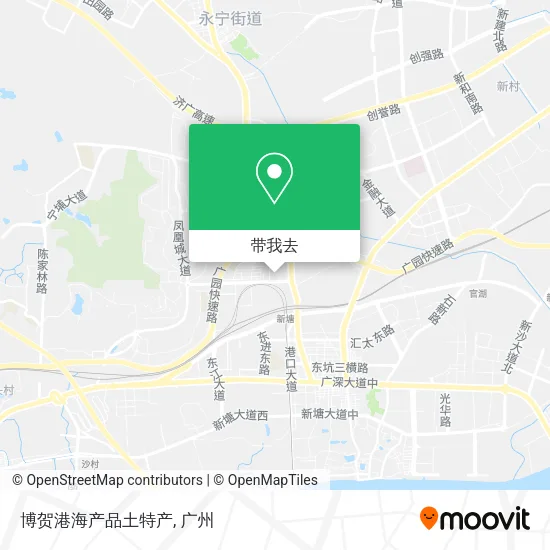 博贺港海产品土特产地图