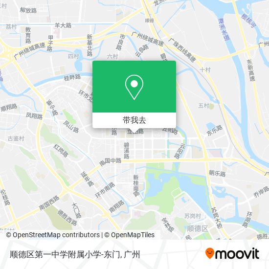 顺德区第一中学附属小学-东门地图