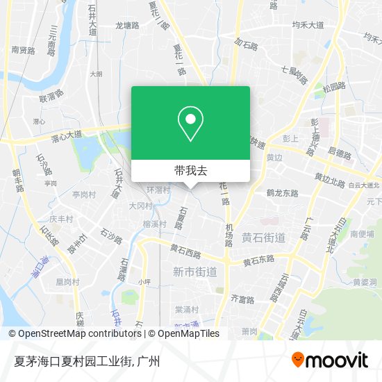 夏茅海口夏村园工业街地图