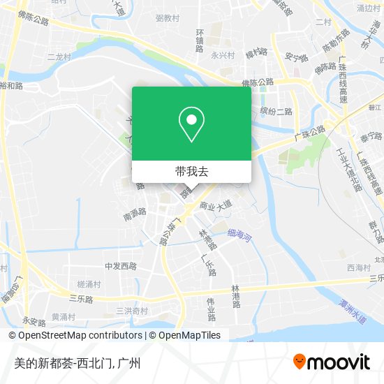 美的新都荟-西北门地图