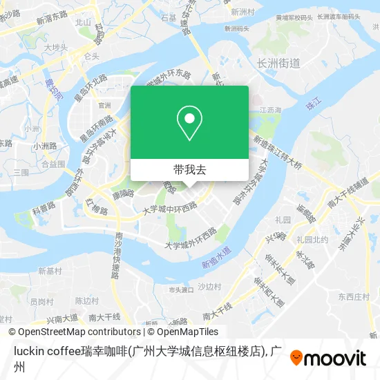 luckin coffee瑞幸咖啡(广州大学城信息枢纽楼店)地图