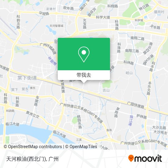 天河粮油(西北门)地图