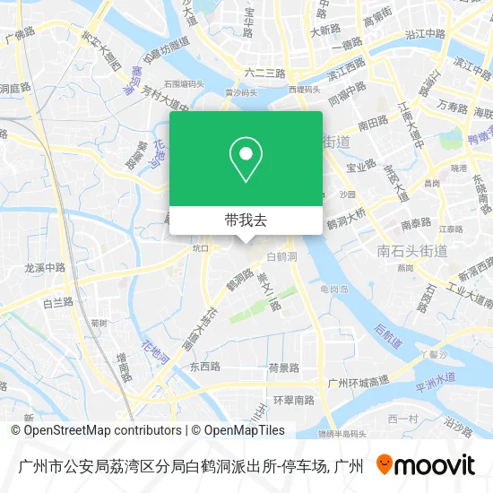 广州市公安局荔湾区分局白鹤洞派出所-停车场地图