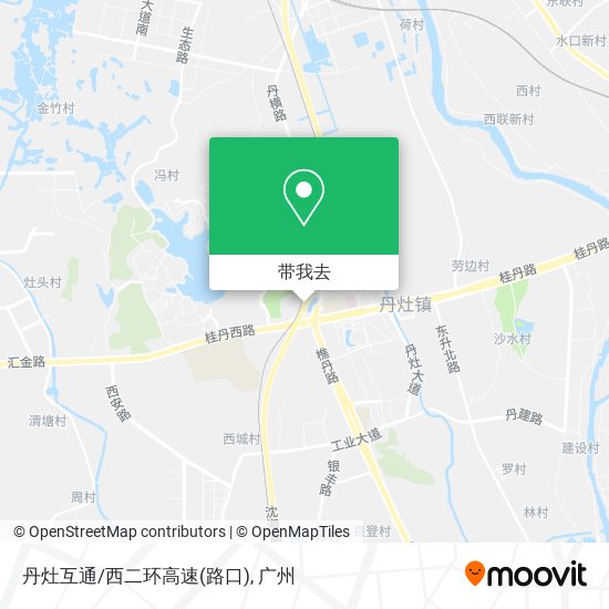 丹灶互通/西二环高速(路口)地图