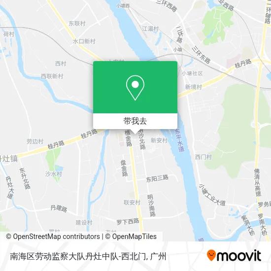 南海区劳动监察大队丹灶中队-西北门地图