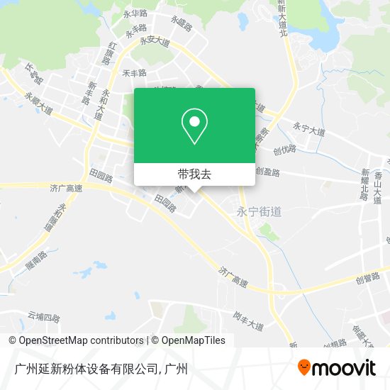 广州延新粉体设备有限公司地图