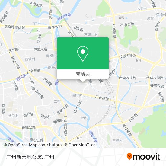 广州新天地公寓地图