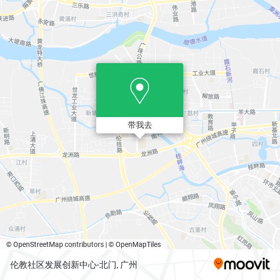 伦教社区发展创新中心-北门地图