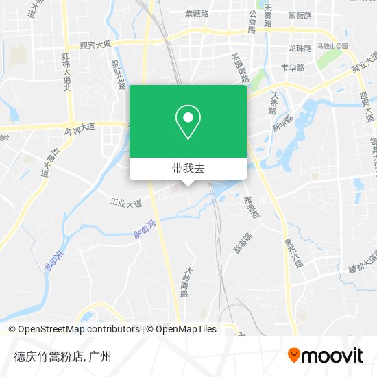 德庆竹篙粉店地图