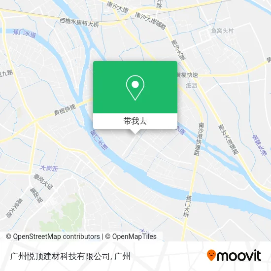 广州悦顶建材科技有限公司地图