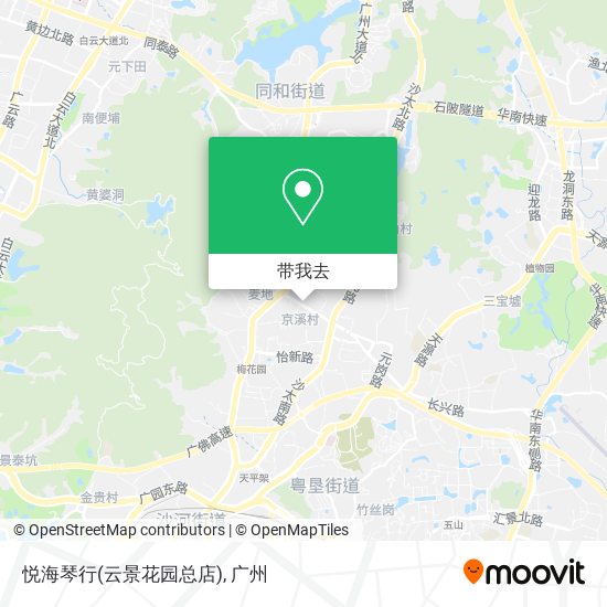 悦海琴行(云景花园总店)地图