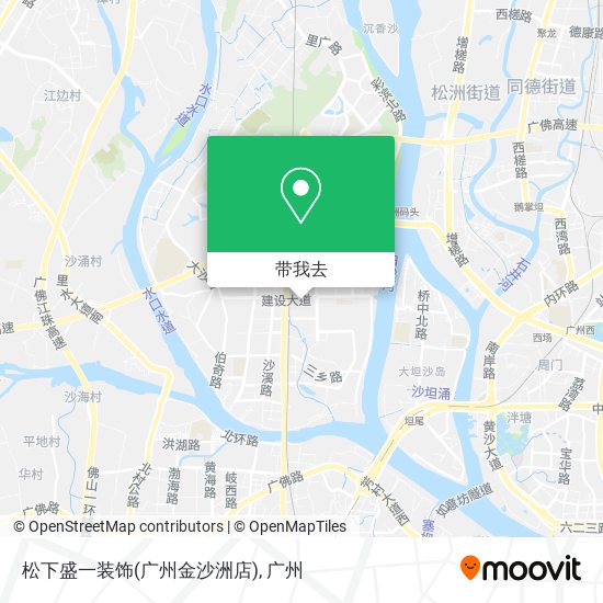 松下盛一装饰(广州金沙洲店)地图