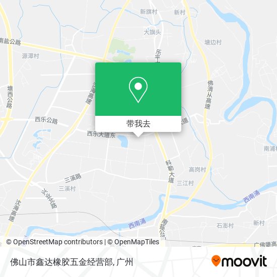 佛山市鑫达橡胶五金经营部地图